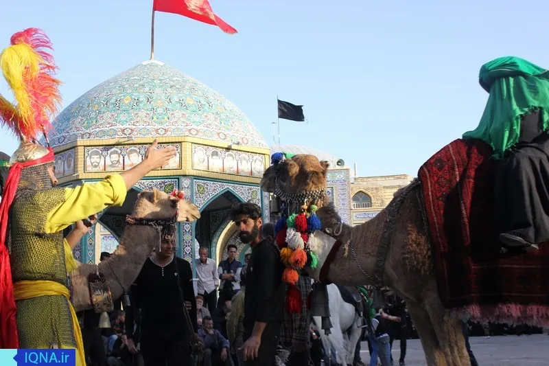 مراسم نمادین ورود کاروان کربلا در بافران