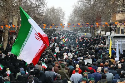 راهپیمایی ۲۲ بهمن در همدان