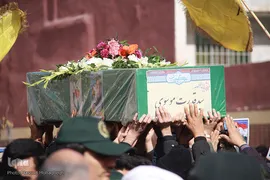 تشییع شهید مدافع حرم "سید قدرت موسوی" در سمنان