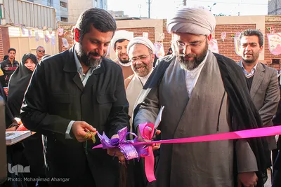 آیین افتتاح ساختمان مرکز آموزش اداره کل تبلیغات اسلامی خوزستان و دبیرستان دخترانه علوم و معارف اسلامی صدرا