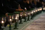 آیین سنتی شمع گردانی در شام رحلت حضرت معصومه(س)