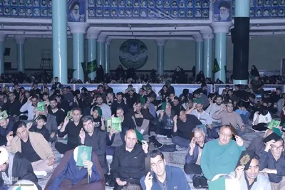 مراسم معنوی شب قدر در مصلی تکاب‎