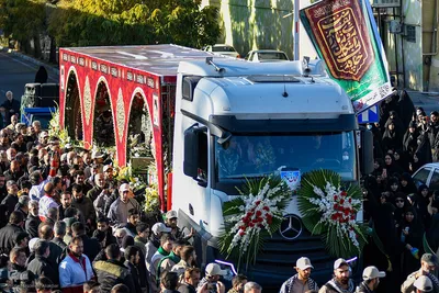 تشییع ۶ شهید گمنام دوران دفاع مقدس در البرز
