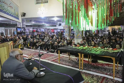 مراسم وداع با شهید گمنام در شیراز