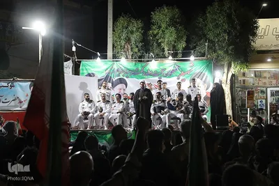 حضور جانبازان ناو دنا در تجمعات مردم قم