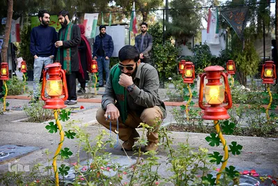 گلزار شهدای تهران، در روز شهادت امام رئوف