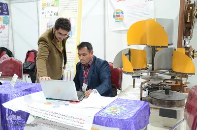 ⁨حضور جهاد دانشگاهی در نمایشگاه نوآوری و فناوری ربع رشیدی⁩