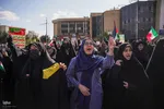 تجمع مردم شیراز در محکومیت بمباران بیمارستان غزه‎