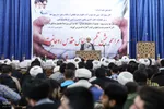 عمامه گذاری طلاب در روز میلاد امام حسین(ع)
