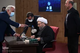 مراسم نخستین سالگرد رحلت علامه حسن زاده آملی «علامه ذوالفنون» در کتابخانه ملی ایران