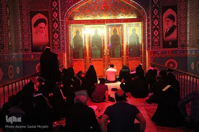 مراسم احیای نوزدهم ماه مبارک رمضان در آستان مطهر امامزاده سید جعفر محمد(ع) یزد