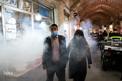 ضدعفونی معابر شهری تبریز