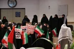 اجتماع طلاب مدارس علمیه خواهران ارومیه در حمایت از مردم فلسطین‎