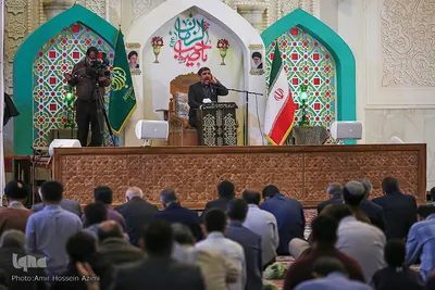 مراسم بزرگداشت آیت‌الله ربانی شیرازی در حرم مطهر