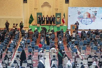 جشن شکرانه حضور در انتخابات در حرم شاهچراغ (ع)