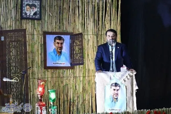 نخستین سالگرد شهادت  شهید مدافع وطن  «وجیهه الله آذرنگ» در روستای کارمزد سوادکوه