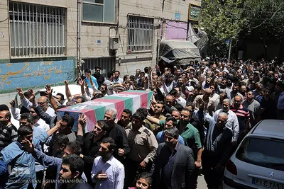 مراسم تشییع پیکر پاک مجاهد جانباز شهید حجت الاسلام سید «مهدی تقوی» از شهدای جنایت تروریستی مجلس 