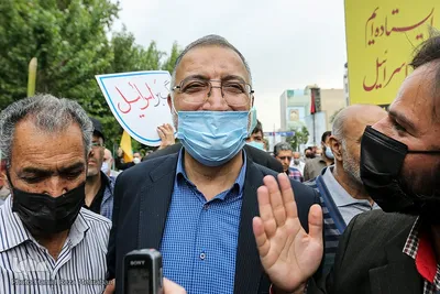 علیرضا زاکانی، شهردار تهران در راهپیمایی روز قدس