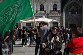 عزاداری شهادت امام رضا(ع) در حرم مطهر رضوی