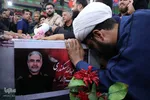 آئین وداع با پیکر شهید عبدالله اسکندری در شهرستان خرامه