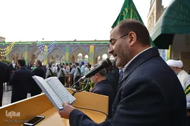 اهتزاز پرچم گنبد منور حضرت عبدالعظیم (ع)