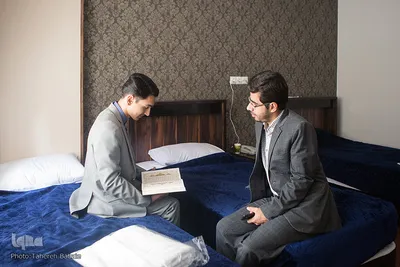 همراه با متسابقان مسابقات قرآن ورزشکاران در محل اسکان
