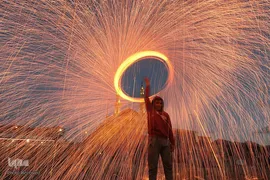 استقبال جوانان غزه از رمضان
