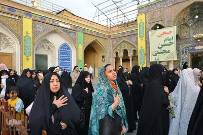 اهتزاز پرچم گنبد منور حضرت عبدالعظیم (ع)