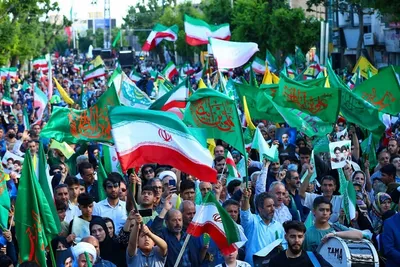 حضور با شکوه مردم تبریز در مراسم غدیر خم