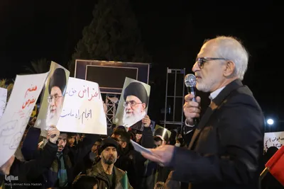 تجمع دانشجویان دانشگاه شیراز در حمایت از ایران مقتدر