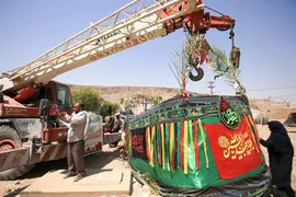 جابه‌جایی مزار شهید جواد رضایی در کازرون