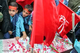 مراسم بدرقه شهید ۴ساله حادثه تروریستی اهواز