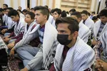دیدار دانش‌آموزان بسیجی با نماینده ولی‎فقیه در خراسان جنوبی