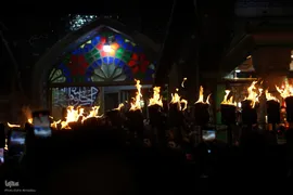 آئین مشعل گردانی عزاداران حسینی در دولت آباد تهران