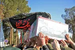 استقبال از چهار شهید گمنام دوران دفاع مقدس در یزد