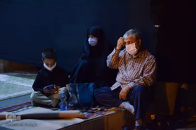 عزداری شب هشتم ماه محرم در مسجد کبود‎‎