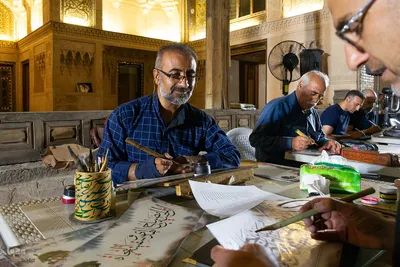 مشق عشق خوشنویسان اصفهانی در سوگ سیدالشهدا (ع)
