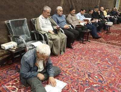 آیین معنوی اعتکاف در شهرستان اهر