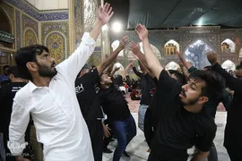 عزاداری شب شهادت امام جواد(ع) در حرم حضرت معصومه(س)