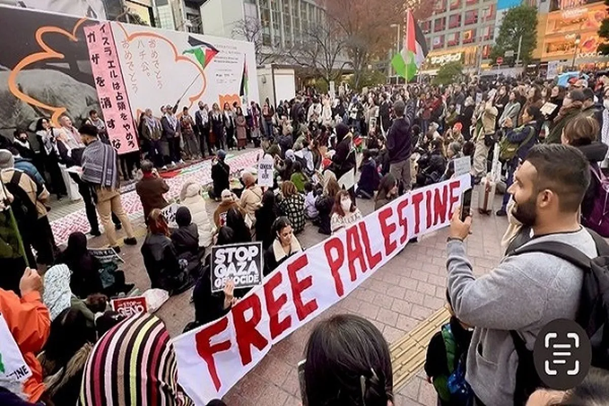 People in Japan’s Capital Remember Those Killed by Israel in Gaza