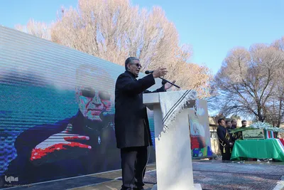 تشییع پیکر مطهر پنج شهید گمنام در تبریز‎