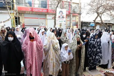 اقامه نماز عید فطر در اهر
