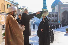 تشرف 313 خادمه حرم امام زاده صالح به قم