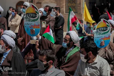 تجمع طلاب و دانشجویان زنجان در حمایت از فلسطین