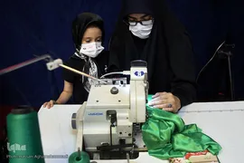مراسم افتتاحیه کارگاه دوخت لباس شیرخوارگان حسینی