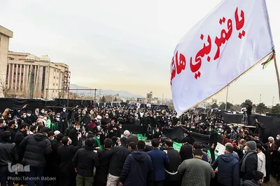 تشییع پیکر شهدای گمنام در دانشگاه آزاد تهران شمال