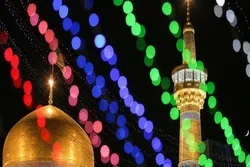 İmam Rzanın (ə) ziyarətgahı 80.000 rəngli işıqla bəzədildi