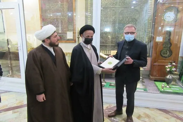 German Envoy Visits Qom Religious Sites in Qom (+Photos)