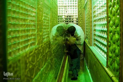 مراسم گلاب شویی ضریح مطهر حرم حضرت شاهچراغ (ع)‎‎