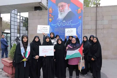 تجمع دانشگاهیان تبریز در محکومیت جنایات رژیم صهیونیستی